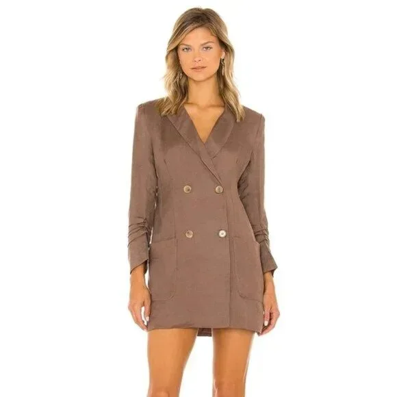 chinese dress ladies Kesari Pleated Blazer Wrap Dress